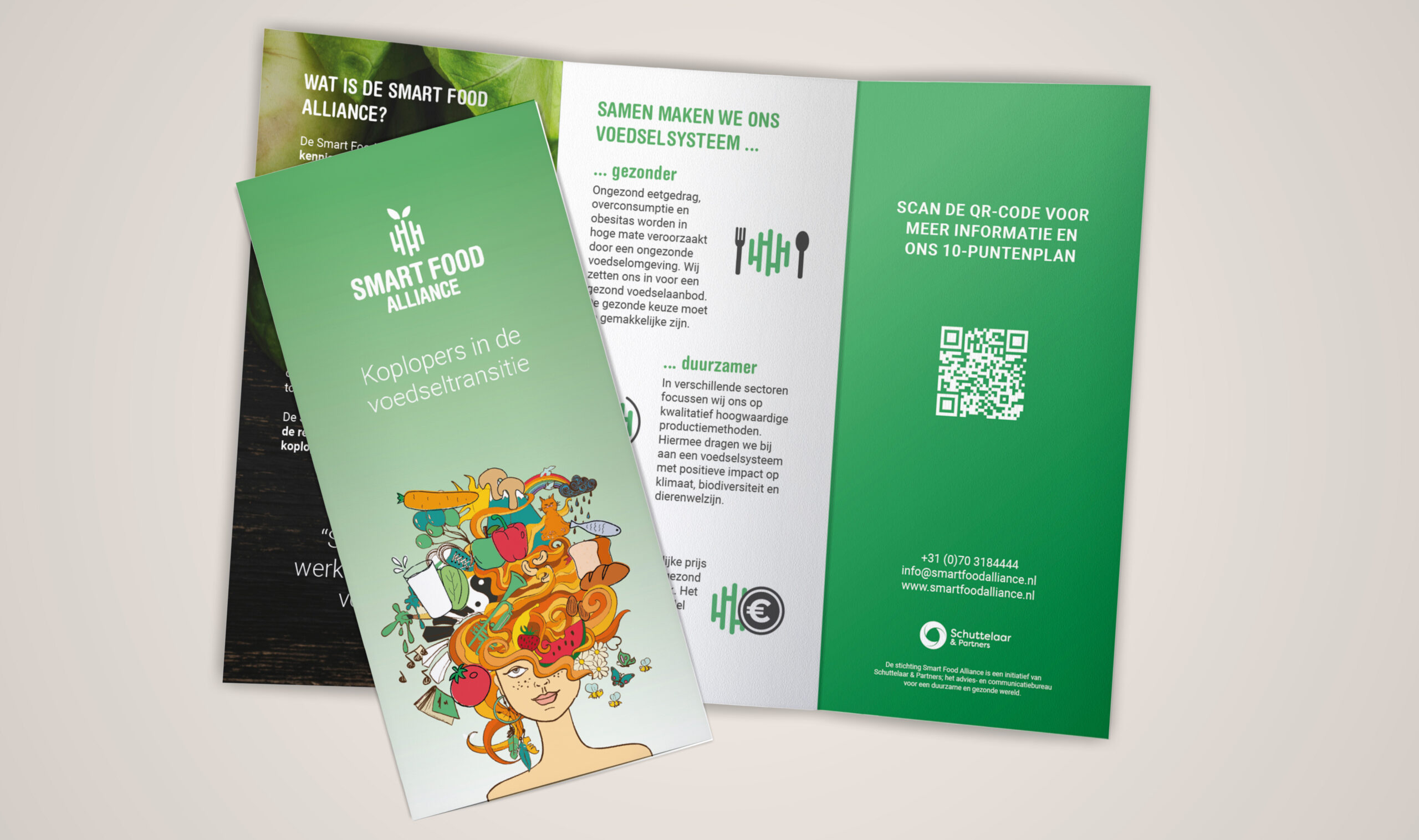 Smart food alliance flyer mockup